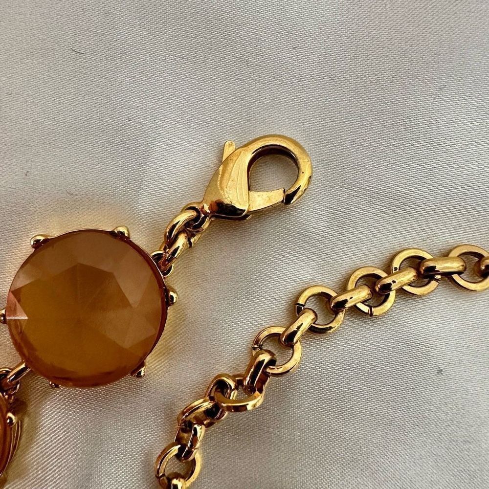 C Wonder yellow and gold tone link necklace - Picture 6 of 9